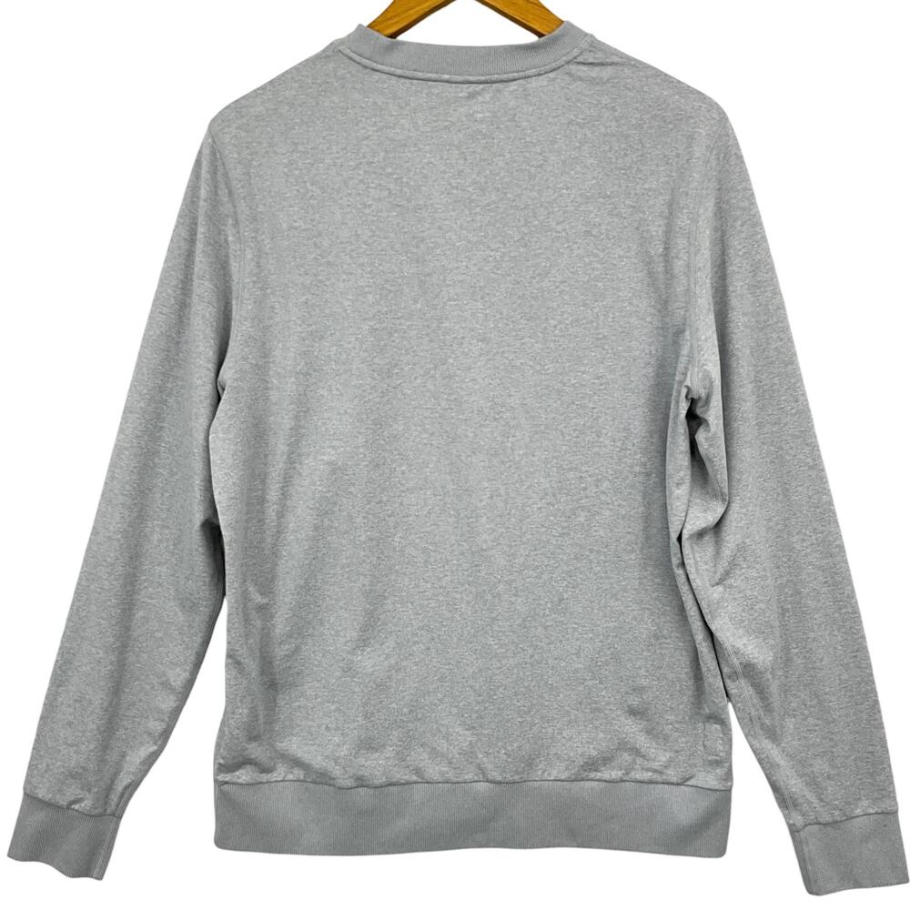 Vuori Ponto Performance Crew Sweatshirt Mens Large Gray Orangetheory Long Sleeve - Picture 4 of 11
